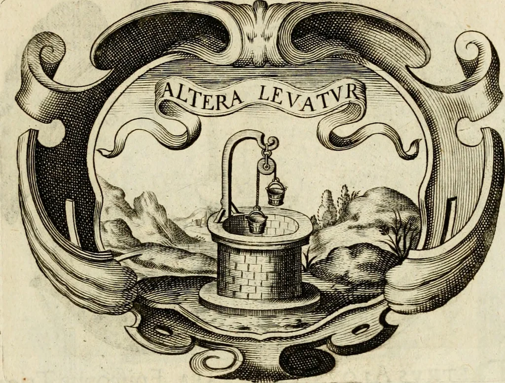 An illustration from Siluestri à Petrasancta Symbola heroica, 1682, leaf 106