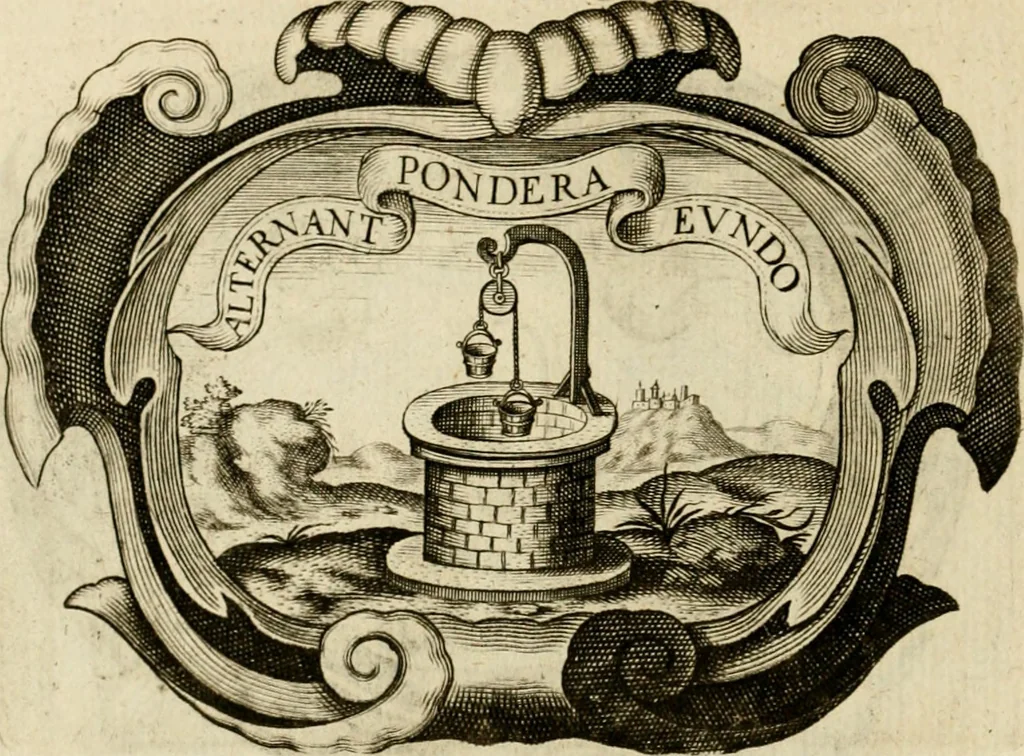 An illustration from Siluestri à Petrasancta Symbola heroica, 1682, leaf 107