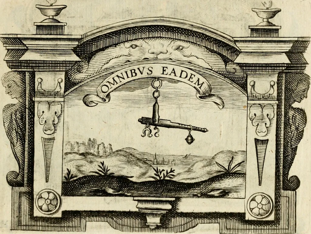 An illustration from Siluestri à Petrasancta Symbola heroica, 1682, leaf 108
