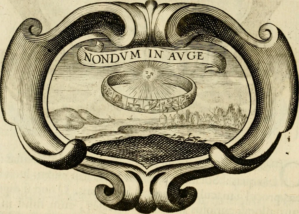 An illustration from Siluestri à Petrasancta Symbola heroica, 1682, leaf 111
