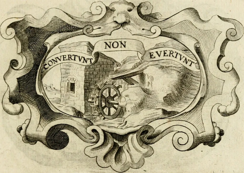 An illustration from Siluestri à Petrasancta Symbola heroica, 1682, leaf 112