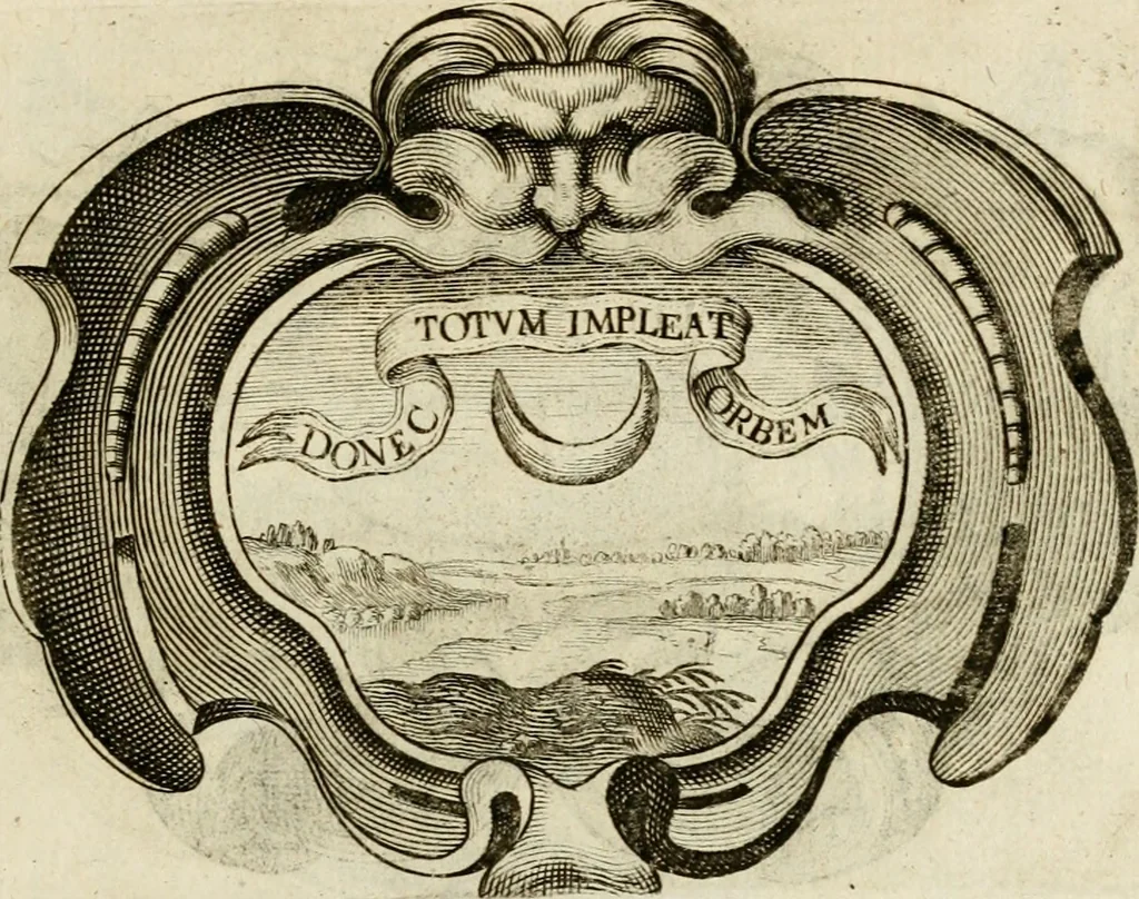 An illustration from Siluestri à Petrasancta Symbola heroica, 1682, leaf 114