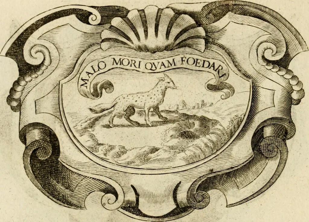An illustration from Siluestri à Petrasancta Symbola heroica, 1682, leaf 117