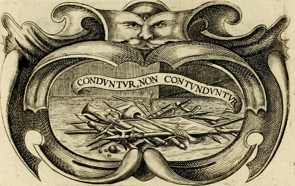 An illustration from Siluestri à Petrasancta Symbola heroica, 1682, leaf 119