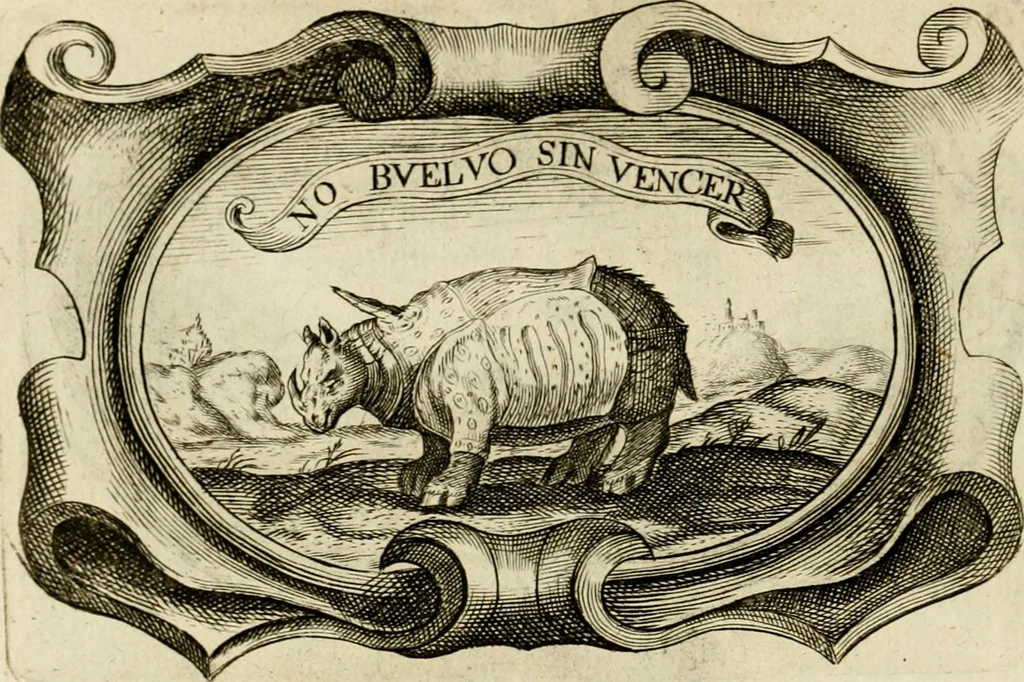 An illustration from Siluestri à Petrasancta Symbola heroica, 1682, leaf 123