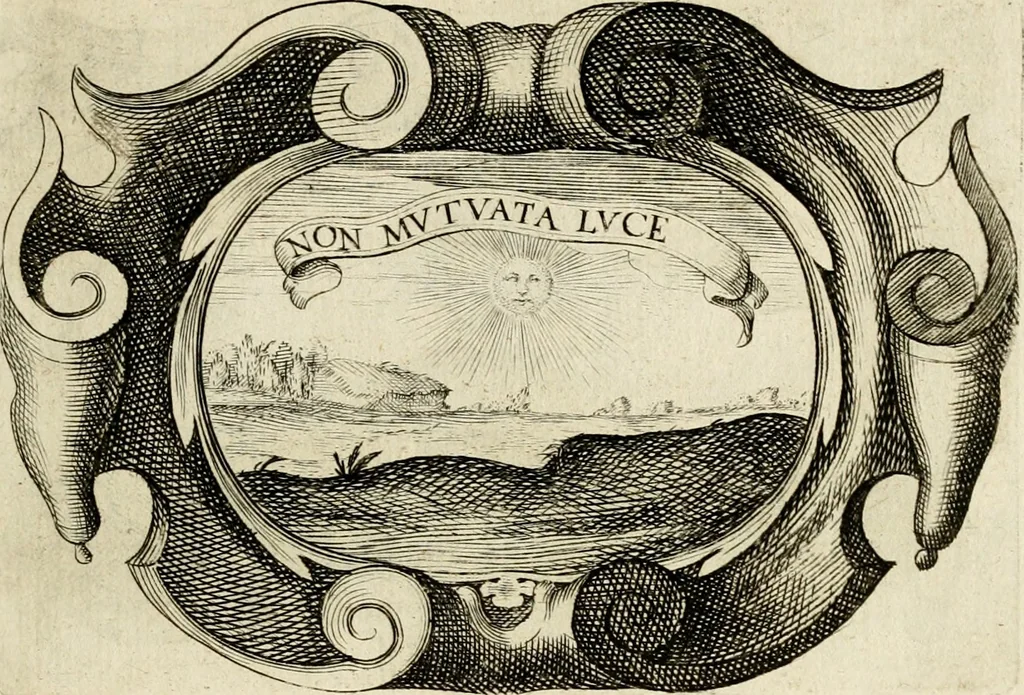 An illustration from Siluestri à Petrasancta Symbola heroica, 1682, leaf 124