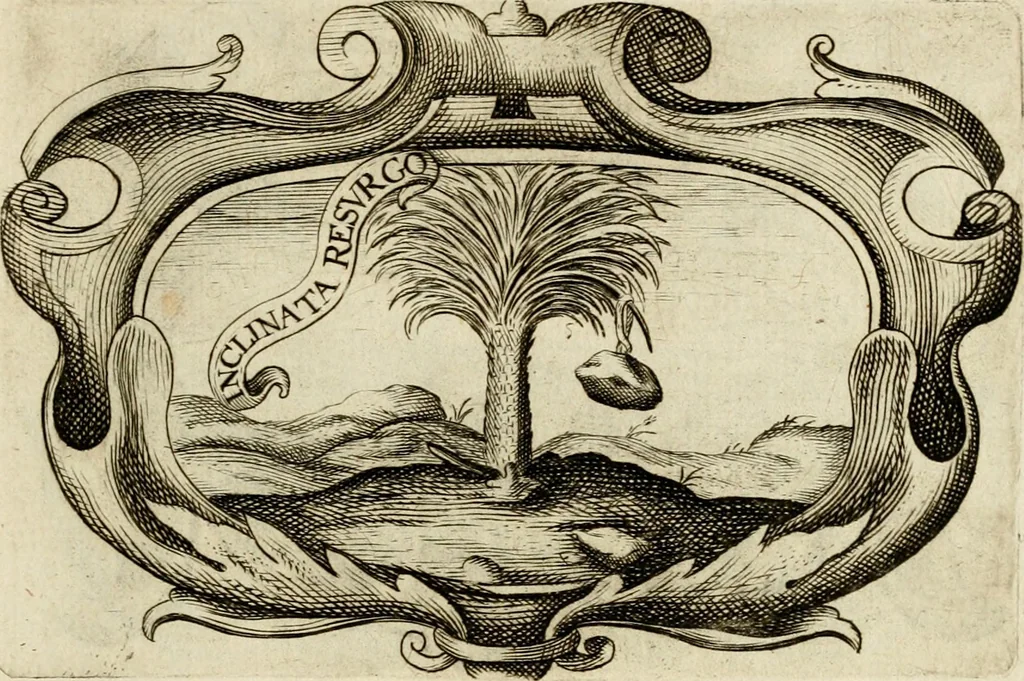 An illustration from Siluestri à Petrasancta Symbola heroica, 1682, leaf 126