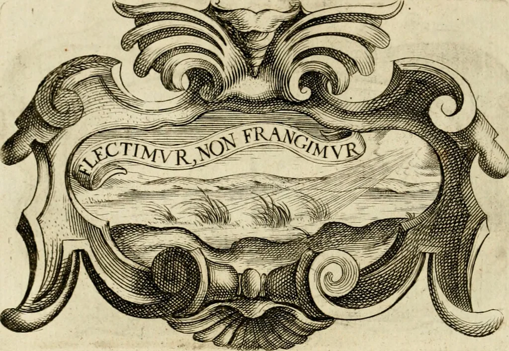 An illustration from Siluestri à Petrasancta Symbola heroica, 1682, leaf 127