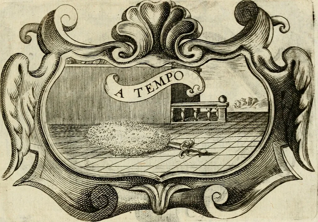 An illustration from Siluestri à Petrasancta Symbola heroica, 1682, leaf 130