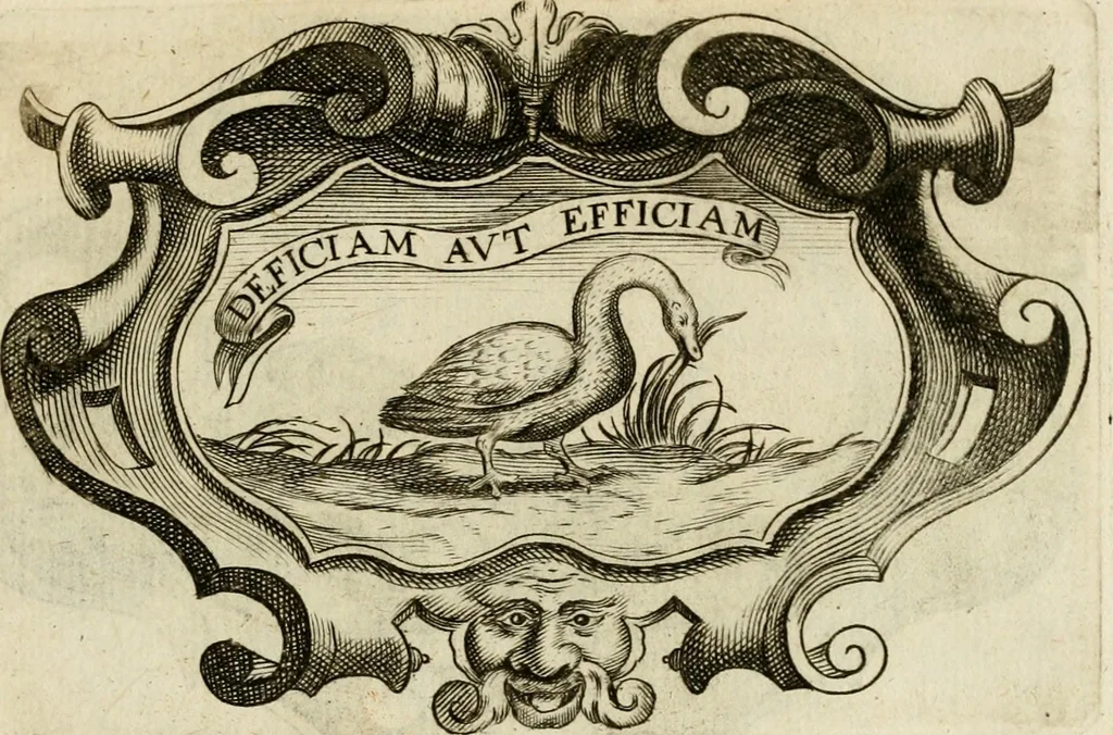 An illustration from Siluestri à Petrasancta Symbola heroica, 1682, leaf 134