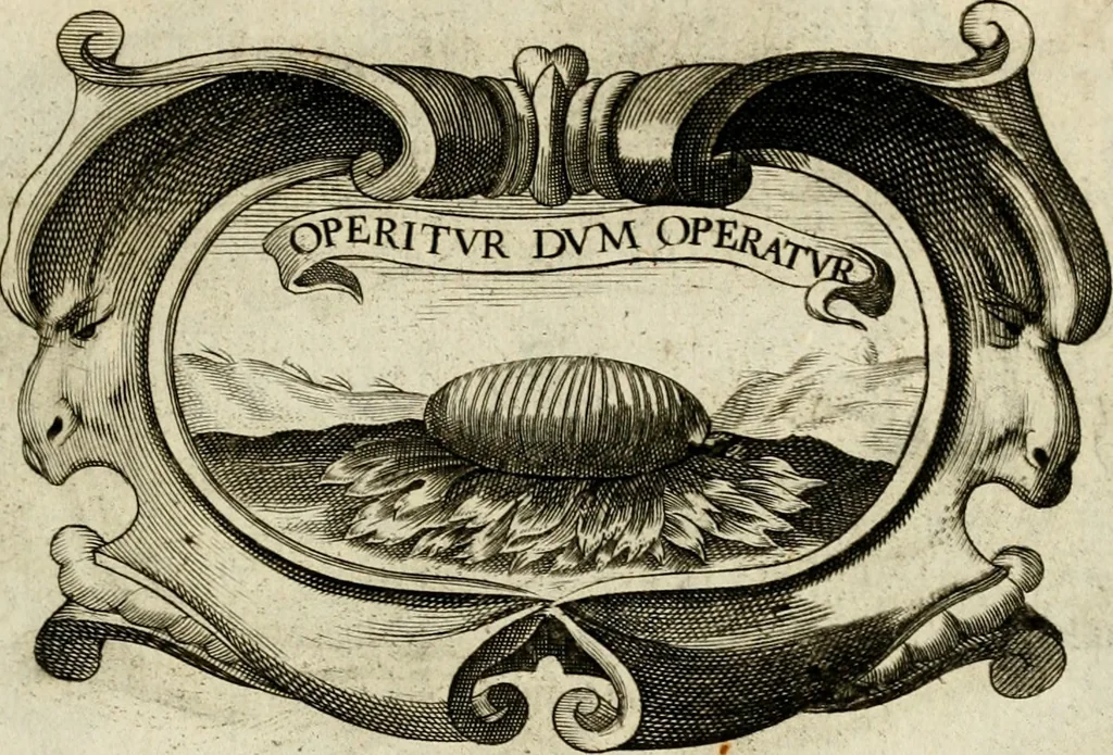 An illustration from Siluestri à Petrasancta Symbola heroica, 1682, leaf 140