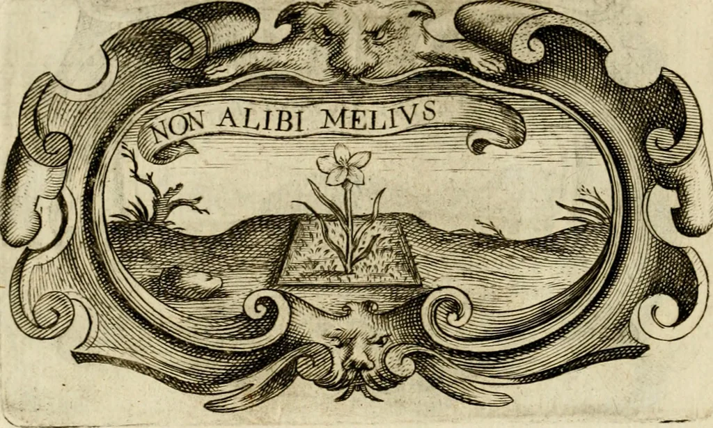 An illustration from Siluestri à Petrasancta Symbola heroica, 1682, leaf 141