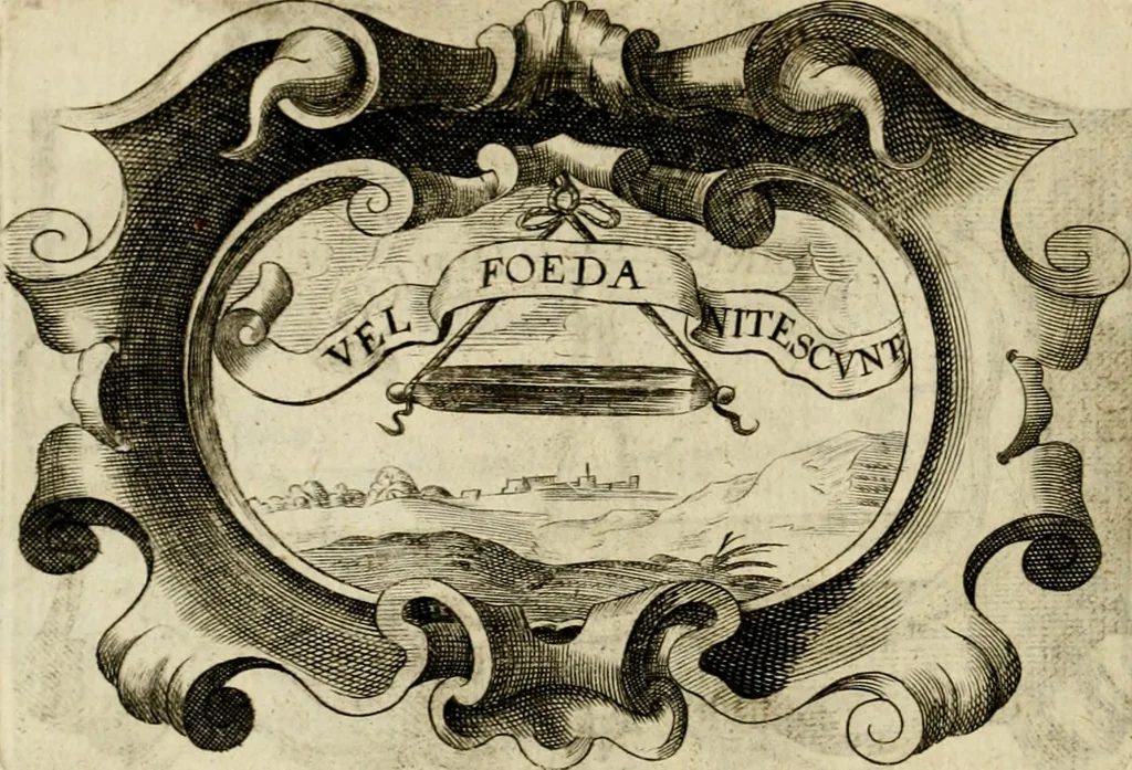 An illustration from Siluestri à Petrasancta Symbola heroica, 1682, leaf 143