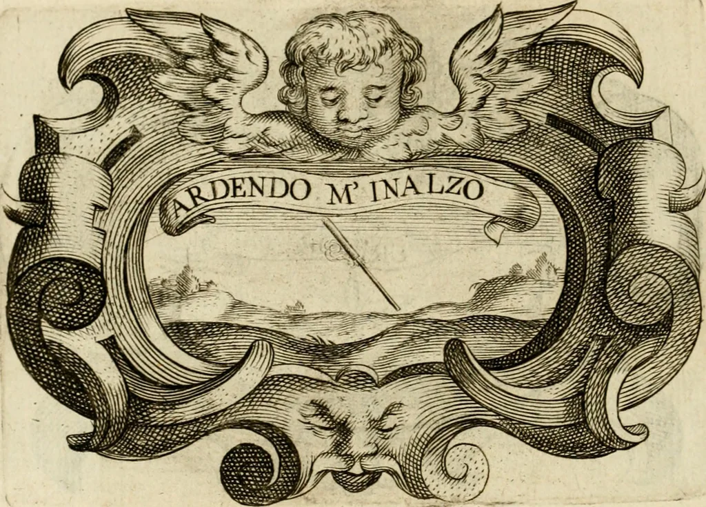 An illustration from Siluestri à Petrasancta Symbola heroica, 1682, leaf 145