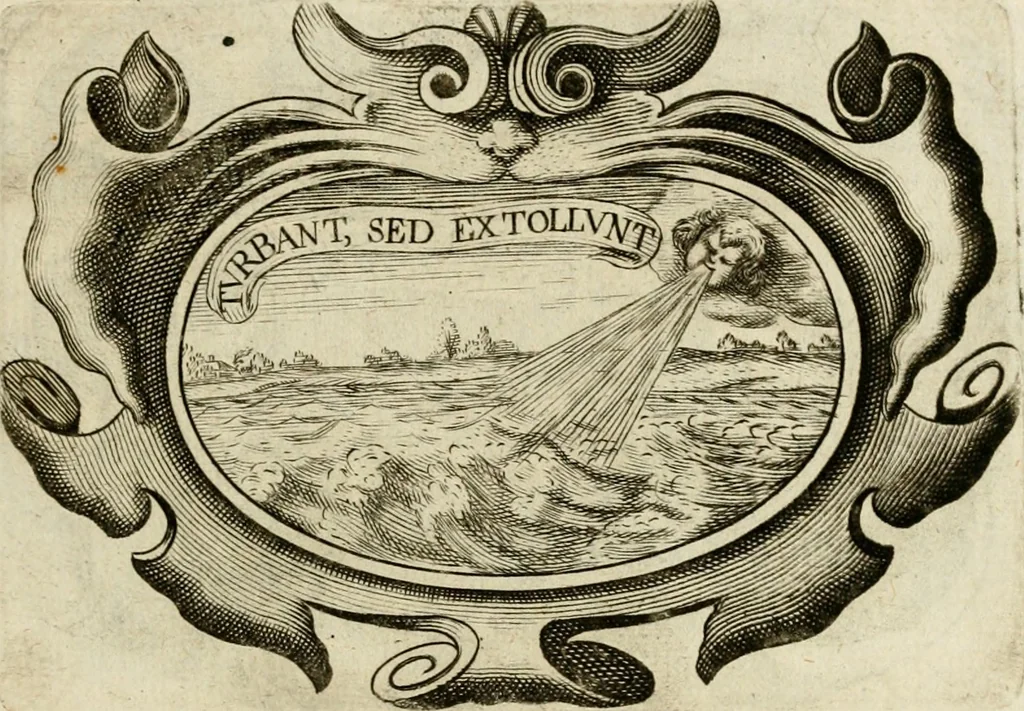 An illustration from Siluestri à Petrasancta Symbola heroica, 1682, leaf 146