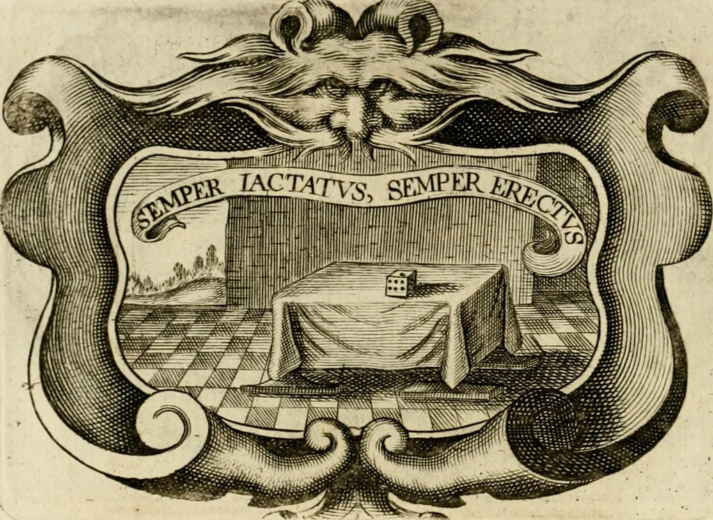 An illustration from Siluestri à Petrasancta Symbola heroica, 1682, leaf 147