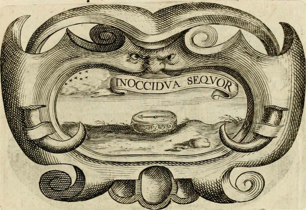 An illustration from Siluestri à Petrasancta Symbola heroica, 1682, leaf 148