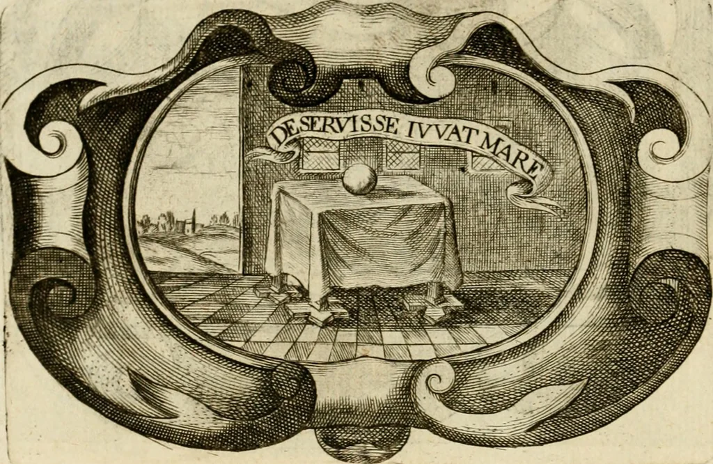 An illustration from Siluestri à Petrasancta Symbola heroica, 1682, leaf 149