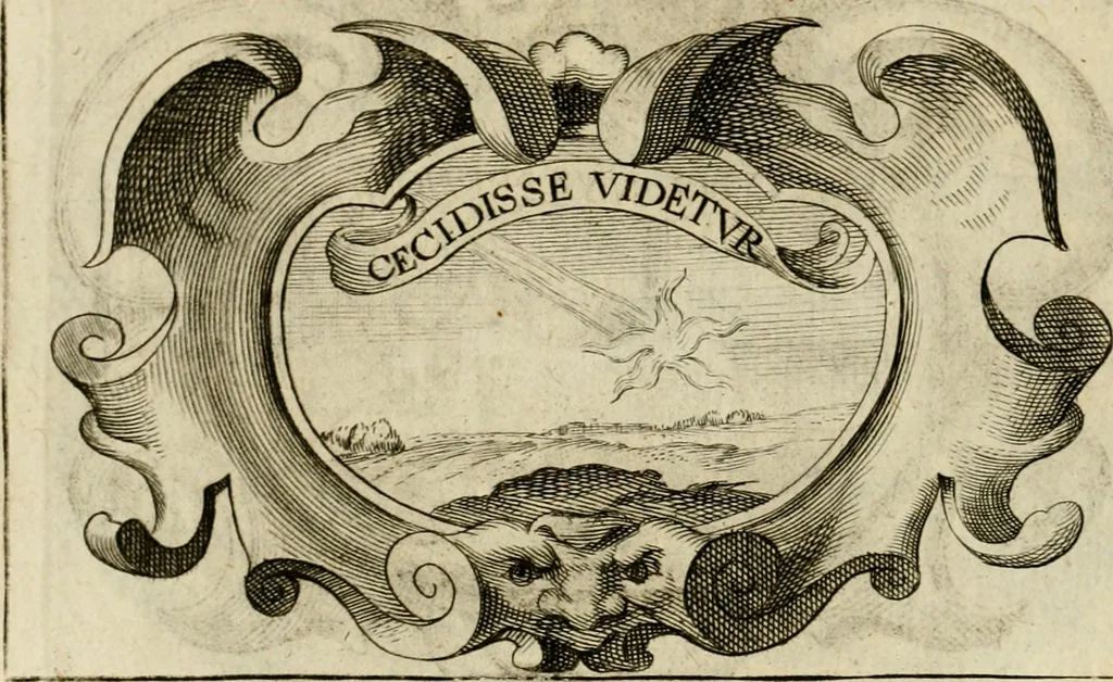 An illustration from Siluestri à Petrasancta Symbola heroica, 1682, leaf 151
