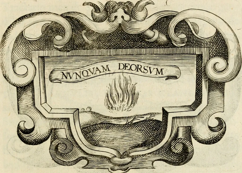 An illustration from Siluestri à Petrasancta Symbola heroica, 1682, leaf 154