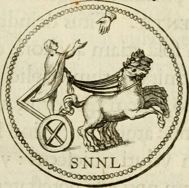 An illustration from Siluestri à Petrasancta Symbola heroica, 1682, leaf 168