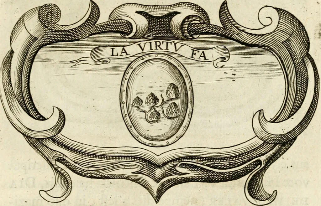 An illustration from Siluestri à Petrasancta Symbola heroica, 1682, leaf 220
