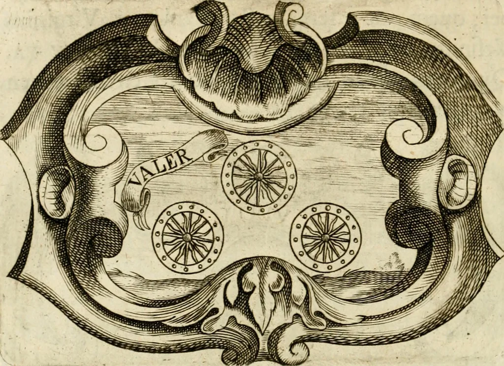 An illustration from Siluestri à Petrasancta Symbola heroica, 1682, leaf 221