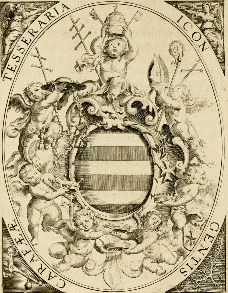An illustration from Siluestri à Petrasancta Symbola heroica, 1682, leaf 23