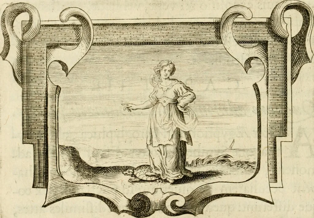 An illustration from Siluestri à Petrasancta Symbola heroica, 1682, leaf 249