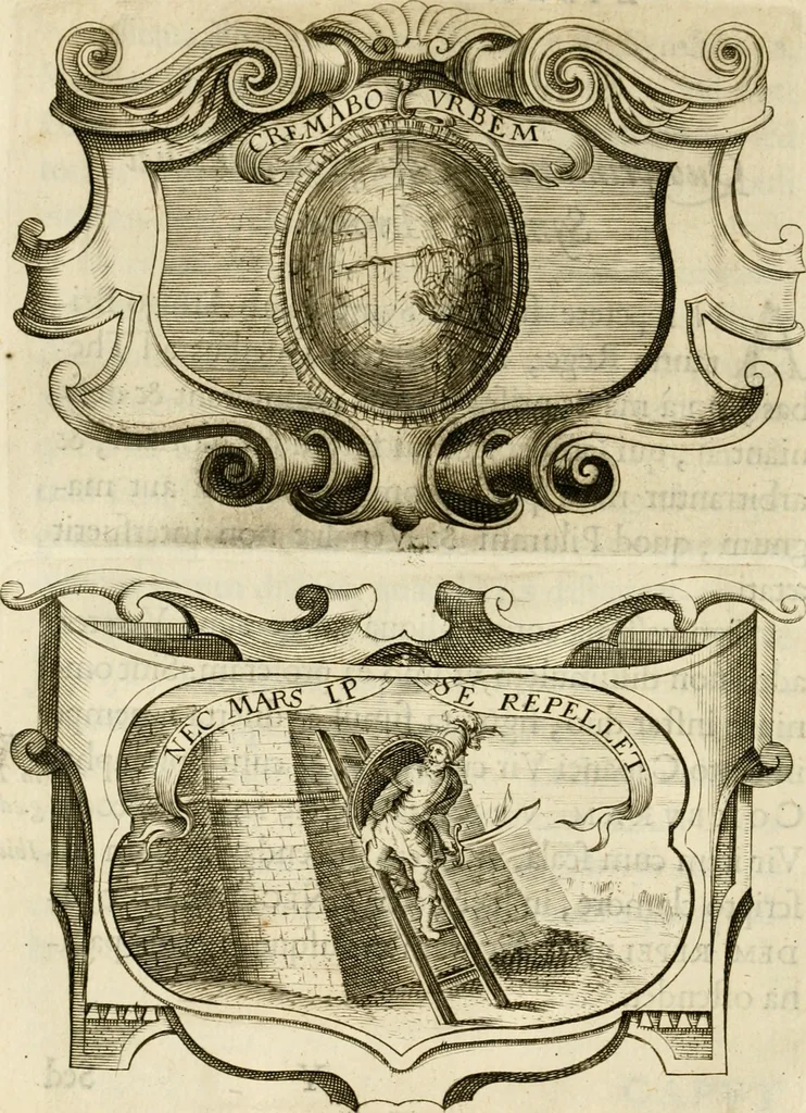 An illustration from Siluestri à Petrasancta Symbola heroica, 1682, leaf 257