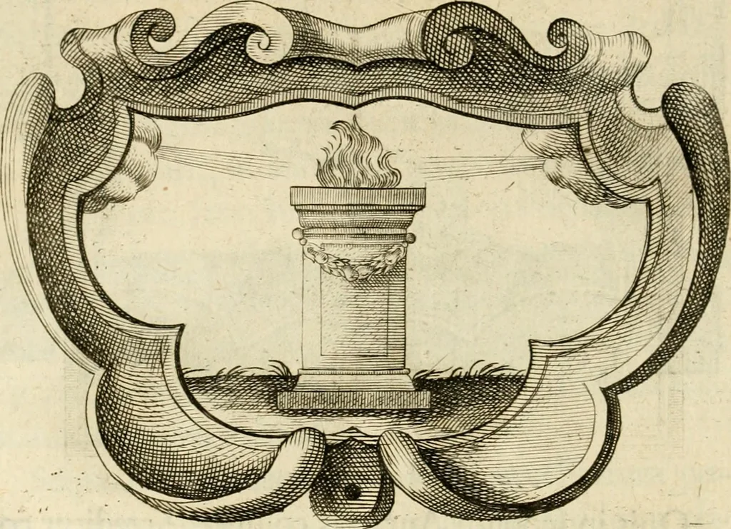 An illustration from Siluestri à Petrasancta Symbola heroica, 1682, leaf 275