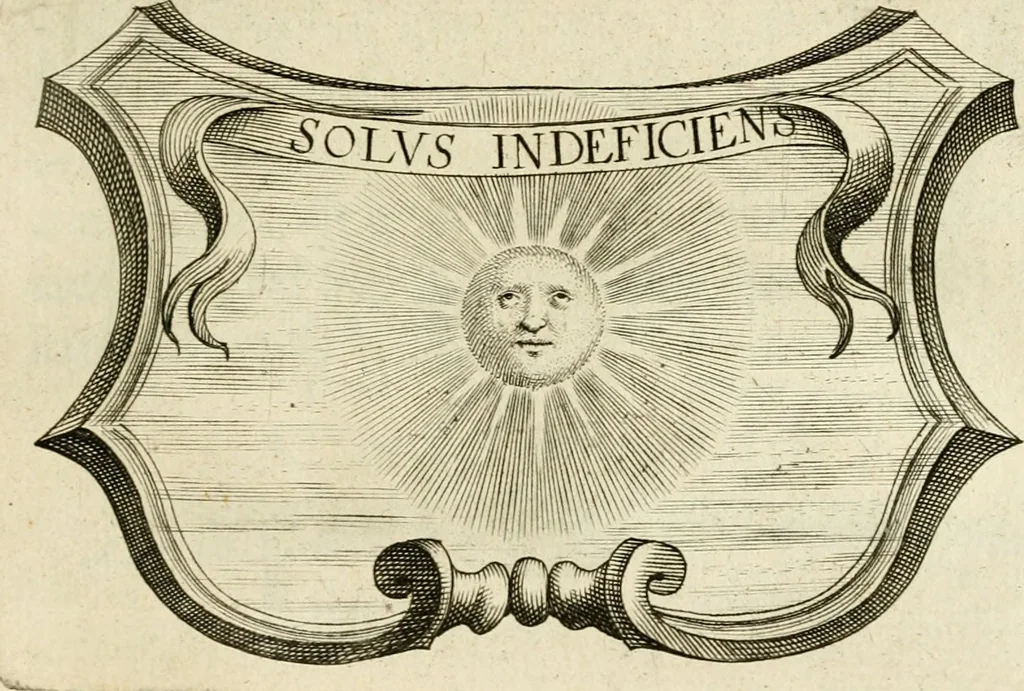 An illustration from Siluestri à Petrasancta Symbola heroica, 1682, leaf 278