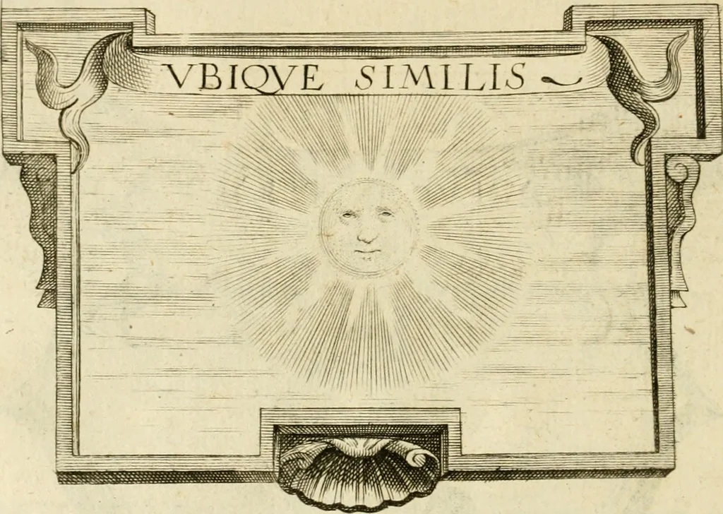 An illustration from Siluestri à Petrasancta Symbola heroica, 1682, leaf 279