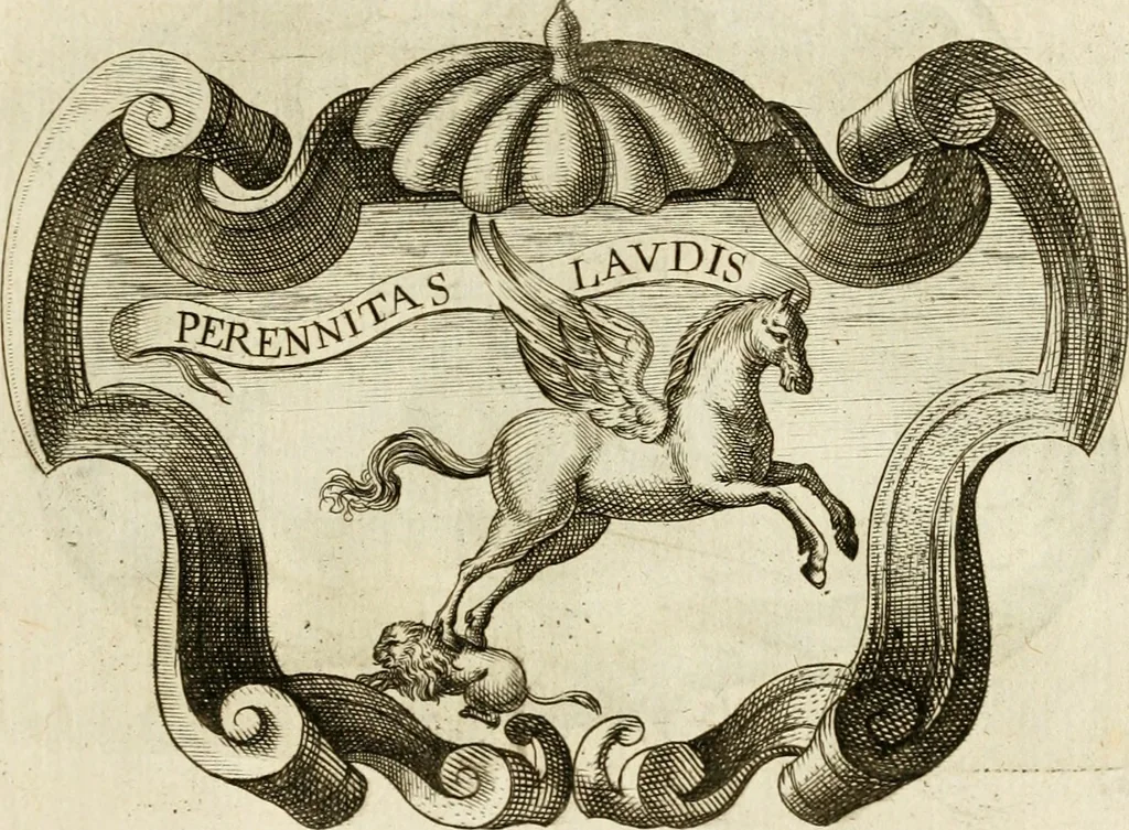 An illustration from Siluestri à Petrasancta Symbola heroica, 1682, leaf 292