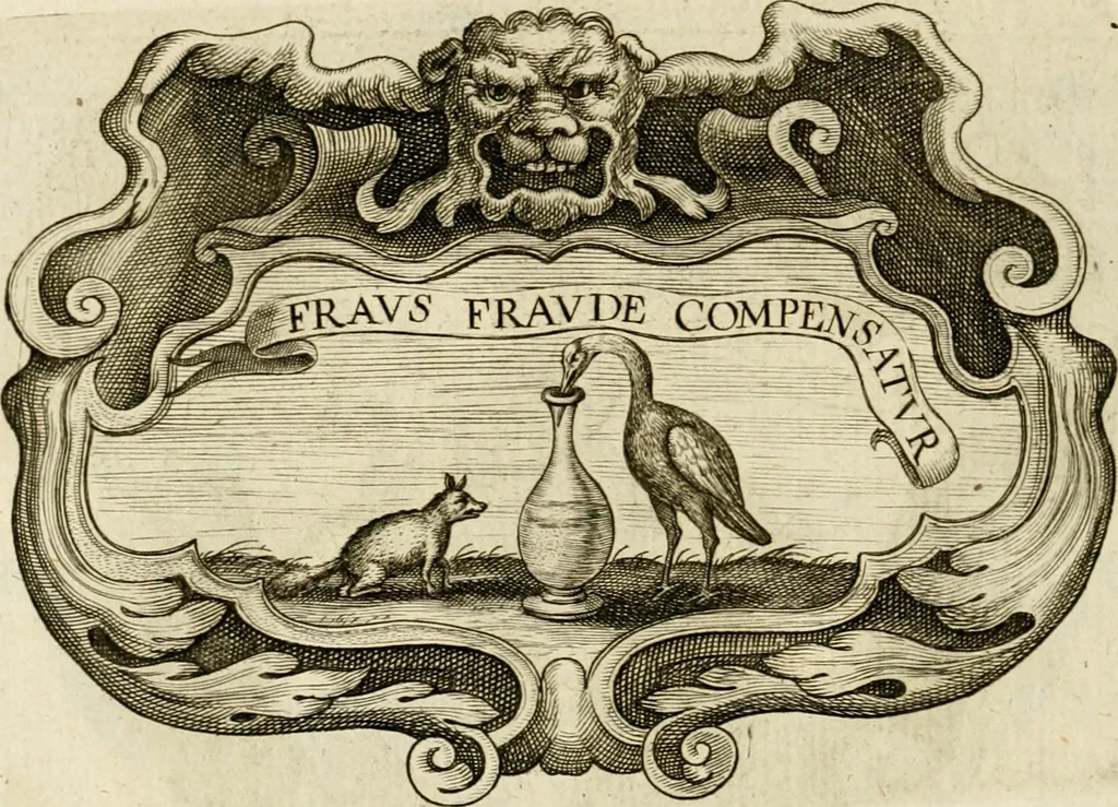 An illustration from Siluestri à Petrasancta Symbola heroica, 1682, leaf 293