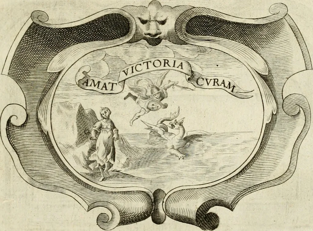 An illustration from Siluestri à Petrasancta Symbola heroica, 1682, leaf 296