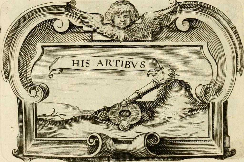 An illustration from Siluestri à Petrasancta Symbola heroica, 1682, leaf 297