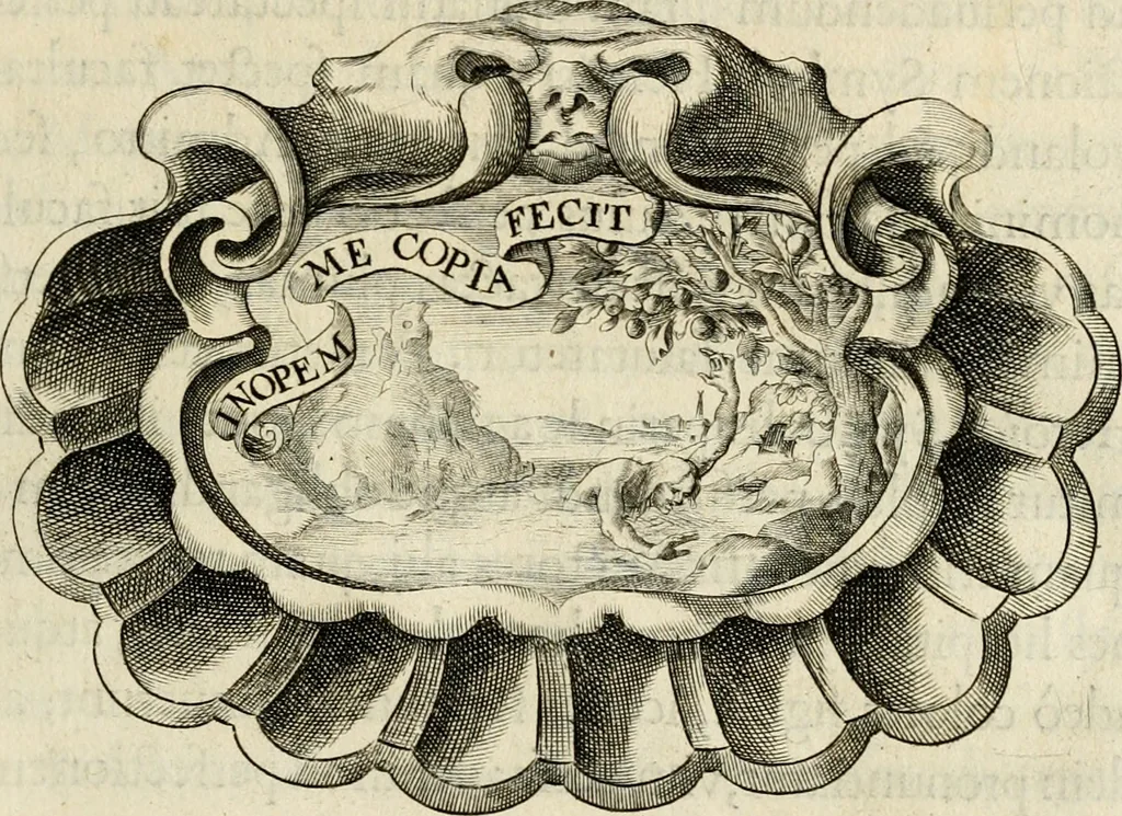 An illustration from Siluestri à Petrasancta Symbola heroica, 1682, leaf 300