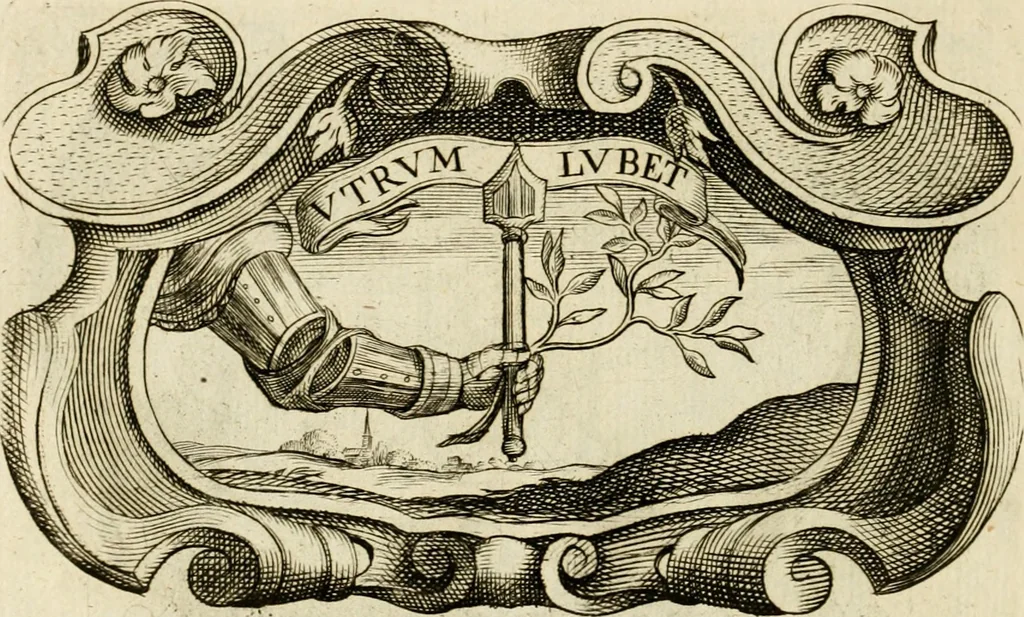 An illustration from Siluestri à Petrasancta Symbola heroica, 1682, leaf 309
