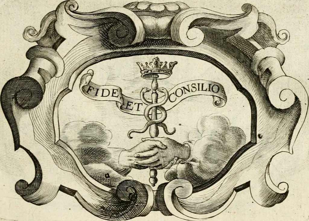 An illustration from Siluestri à Petrasancta Symbola heroica, 1682, leaf 310