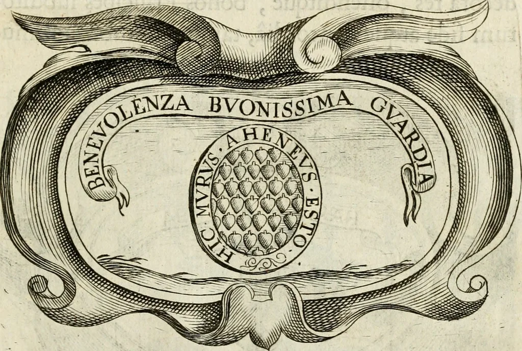 An illustration from Siluestri à Petrasancta Symbola heroica, 1682, leaf 312