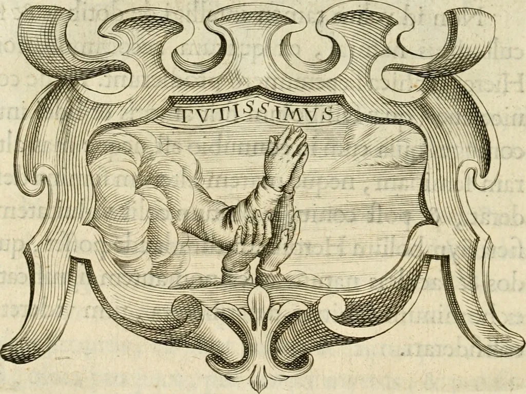 An illustration from Siluestri à Petrasancta Symbola heroica, 1682, leaf 317