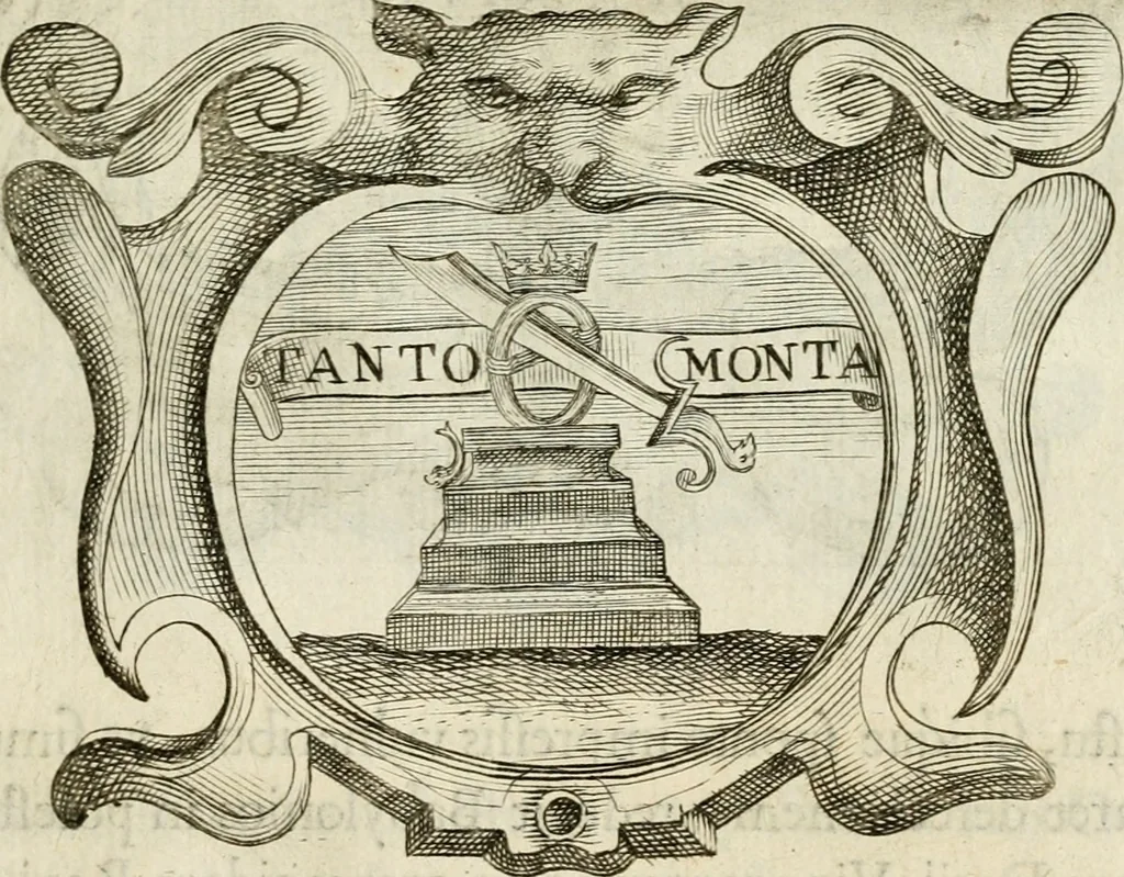An illustration from Siluestri à Petrasancta Symbola heroica, 1682, leaf 318