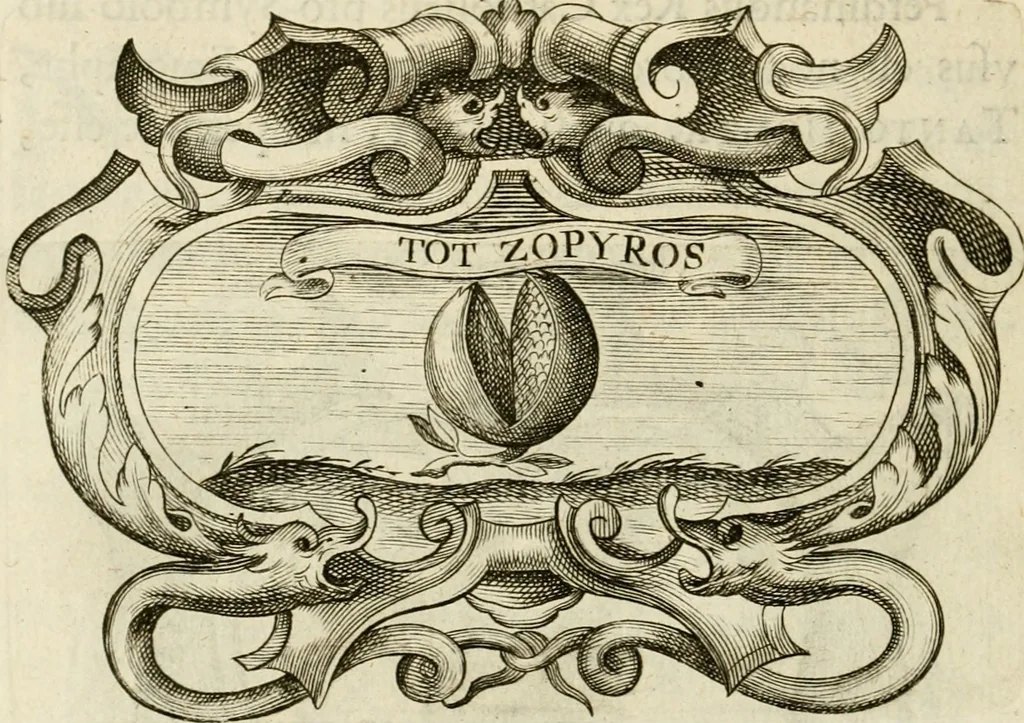 An illustration from Siluestri à Petrasancta Symbola heroica, 1682, leaf 319