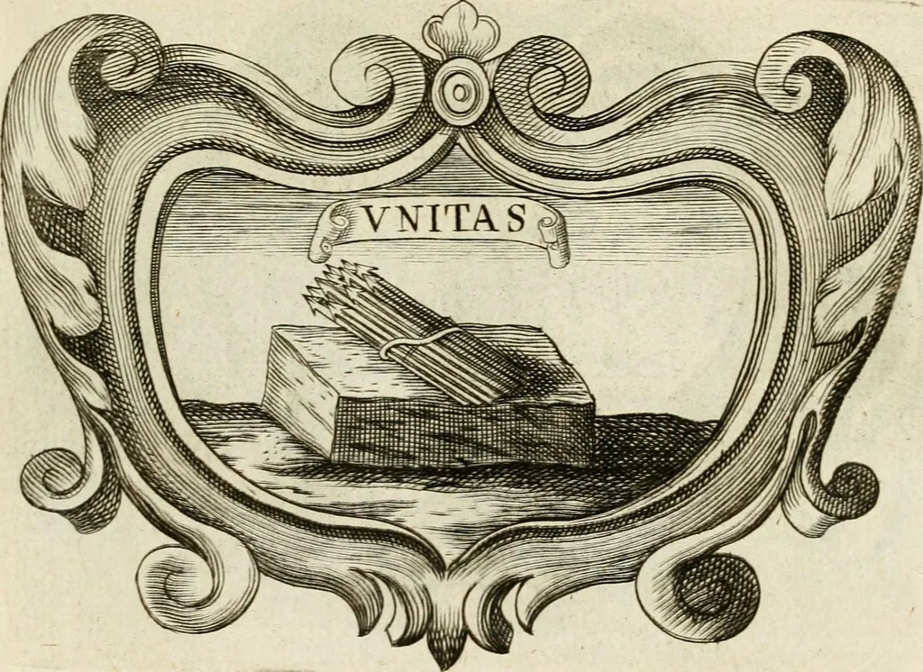 An illustration from Siluestri à Petrasancta Symbola heroica, 1682, leaf 320