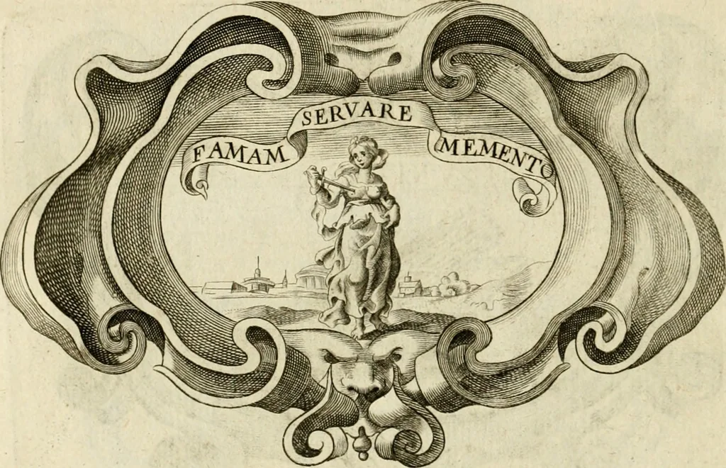 An illustration from Siluestri à Petrasancta Symbola heroica, 1682, leaf 321