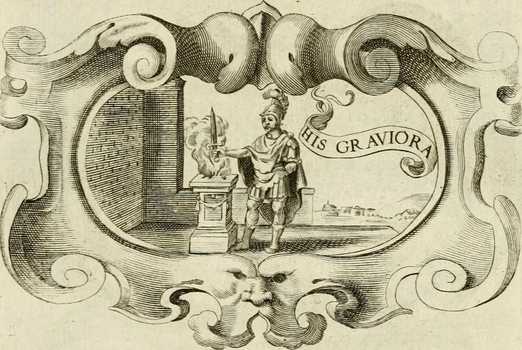 An illustration from Siluestri à Petrasancta Symbola heroica, 1682, leaf 322