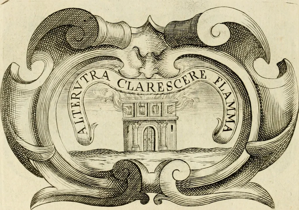 An illustration from Siluestri à Petrasancta Symbola heroica, 1682, leaf 323