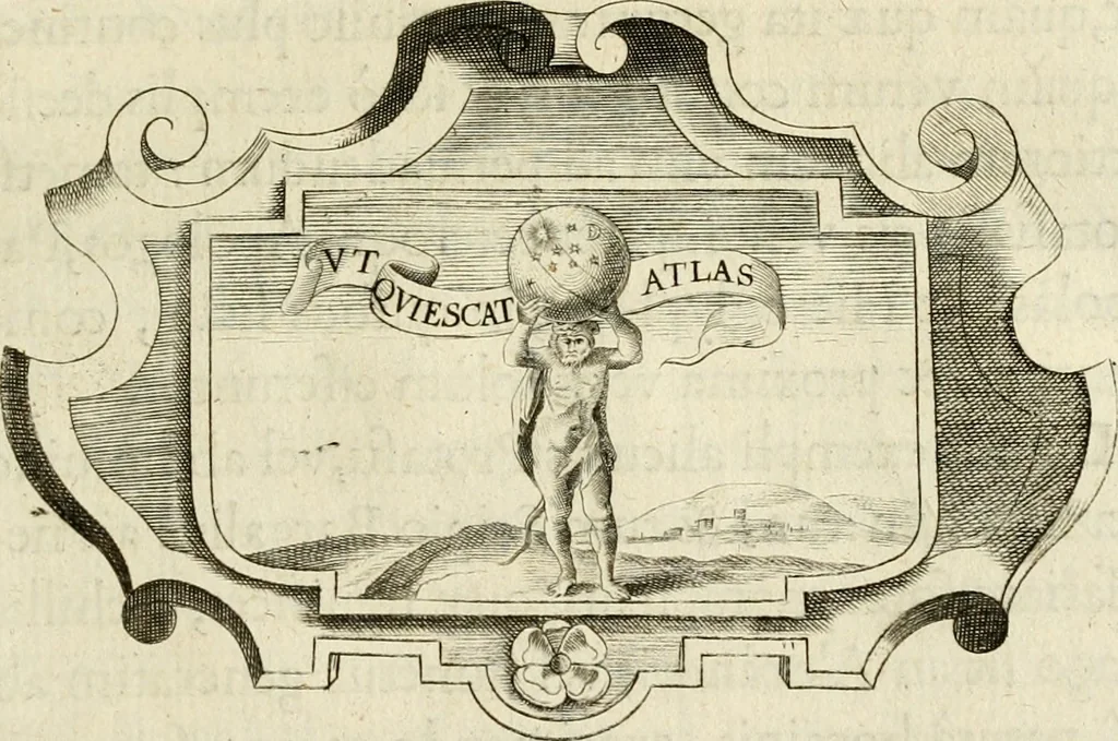 An illustration from Siluestri à Petrasancta Symbola heroica, 1682, leaf 326