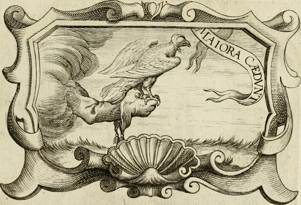 An illustration from Siluestri à Petrasancta Symbola heroica, 1682, leaf 334